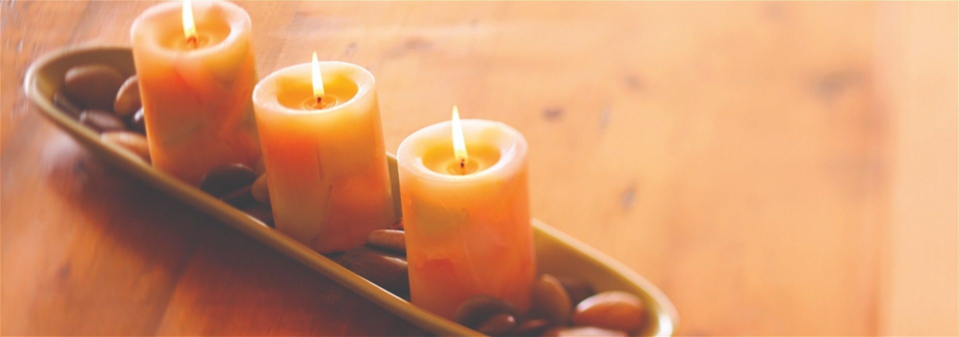 Candles at spa